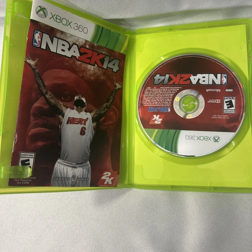 2K Games NBA 2K14 Video Game Xbox 360 OS Green LeBron James Basketball